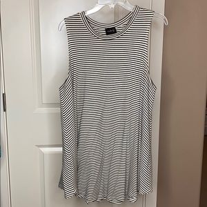 Flowy, striped, midi dress